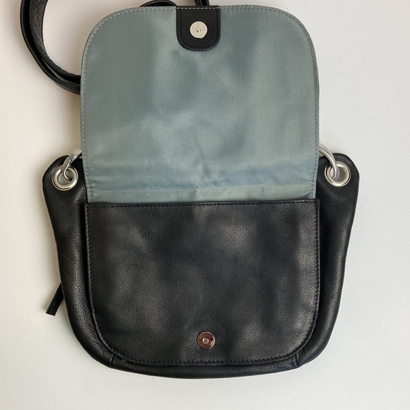 Osgoode Marley Logan Crossbody Bag Black Genuine Leather Classic Artisan - Picture 8 of 16